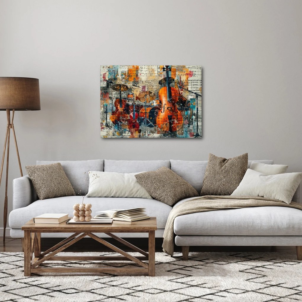Tablou - Instrumente muzicale (70x50 cm)