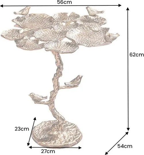 Masuta pentru Interior sau Exterior, Aluminiu, BIRDS 60cm