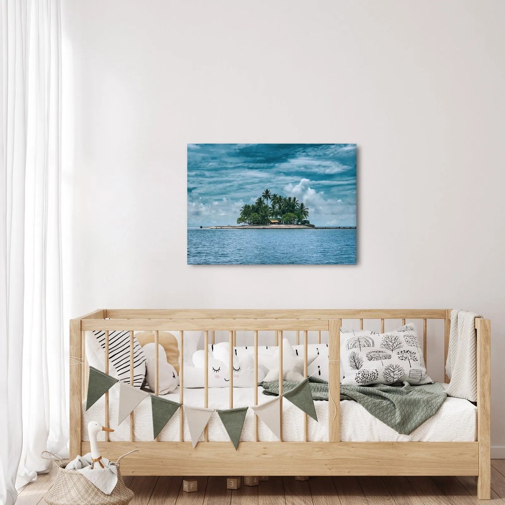 Tablou insula în mare (70x50 cm)