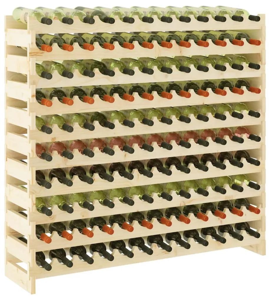 Suport de vinuri, 119x29x112 cm, lemn masiv de pin