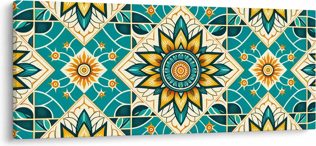 Tablou - Model turcoaz (120x50 cm)