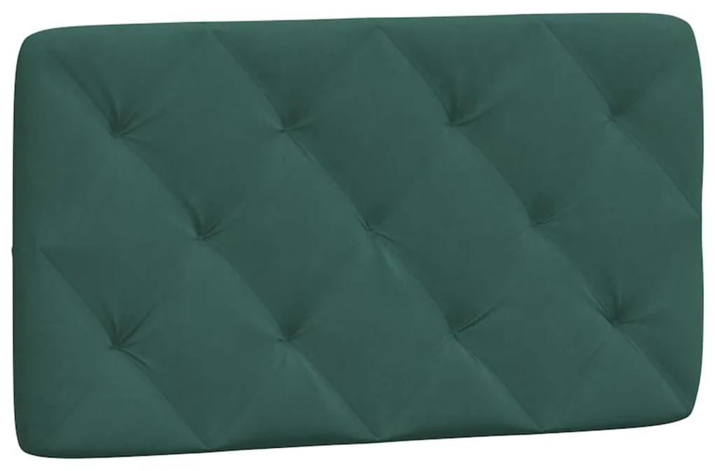 374711 vidaXL Pernă tăblie de pat, verde, 90 cm, catifea