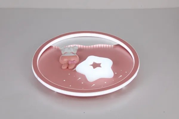 Brilagi - Lampă de plafon LED pentru copii BUNNY, 83W, 230V, 3000–6000K, reglabilă, cu telecomandă