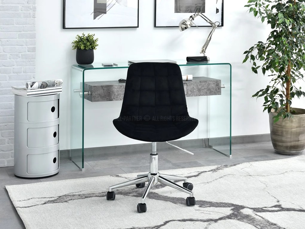 Scaun Eleanor (negru + crom). 1110005
