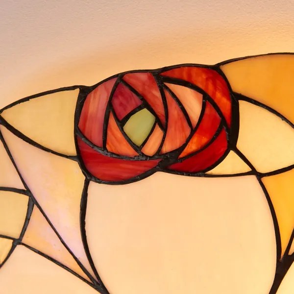 Endon 64182 - Plafonieră Tiffany INGRAM 2xE27/60W/230V Ø 45 cm