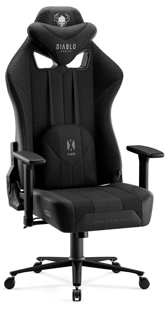 Scaun Gaming Diablo X-Player 2.0 Din Material Normal Size: Negru