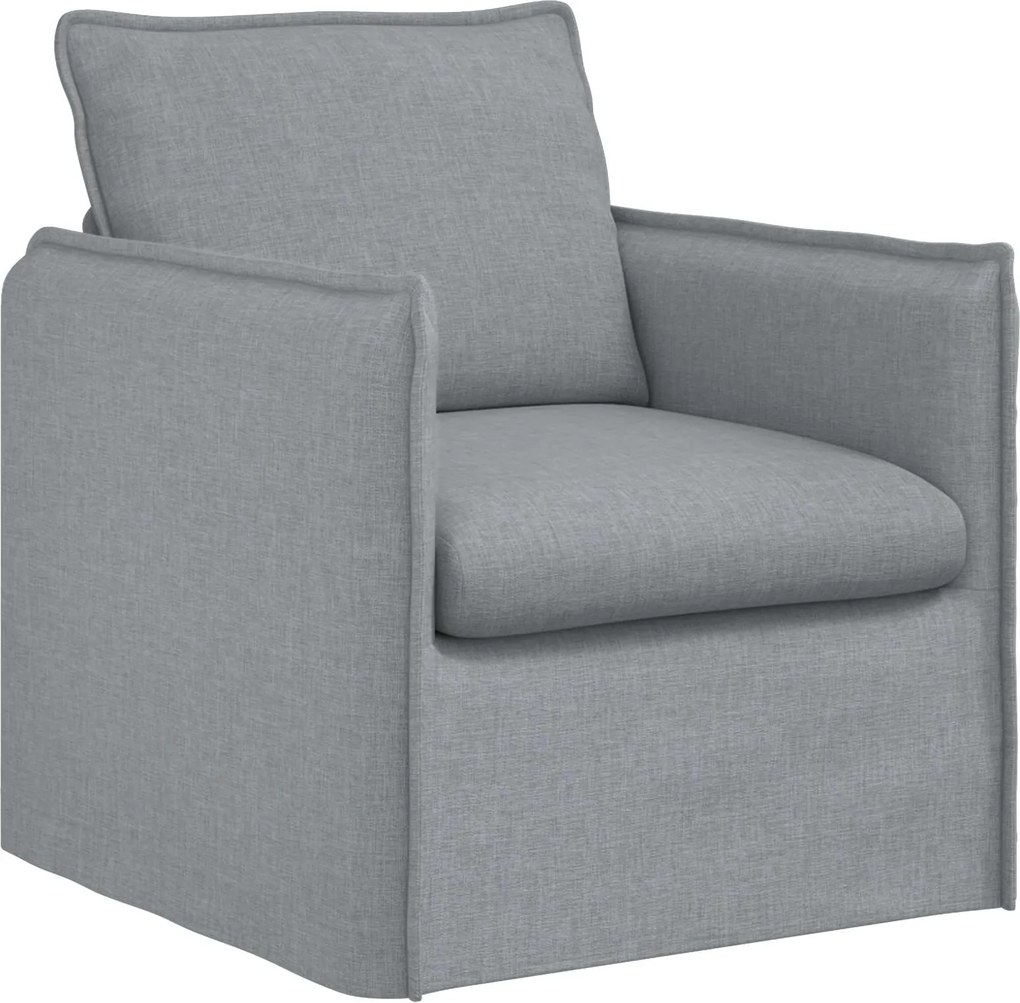 vidaXL Canapea Gri deschis 195 x 82 x 85 cm țesătură