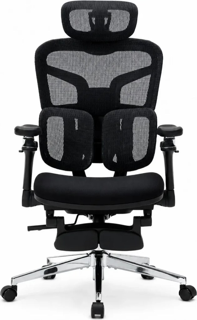 RESIGILAT- DeluxStar T9 FOAM Premium – Scaun ergonomic, Cotiere 6D, Suport Lombar Adaptiv, Spătar Reglabil pe Înaltime în 5 pozitii, Mecanism Înclinare/Blocare, Șezut buretat, Negru