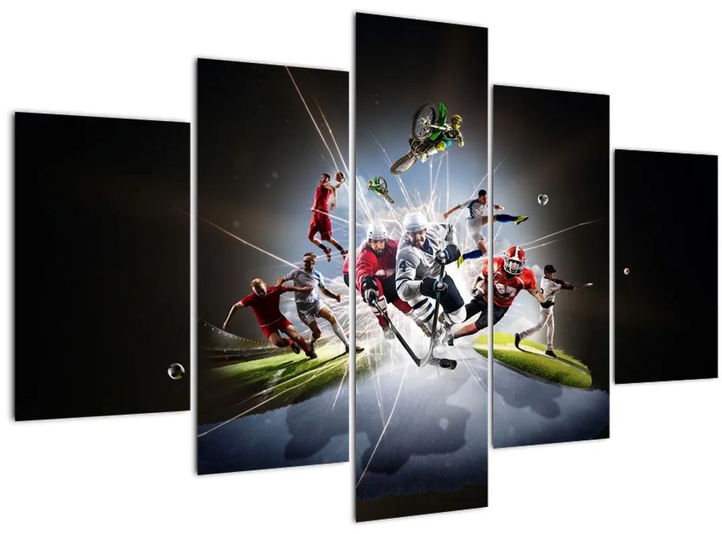 Tablou - Sportivii (150x105 cm)