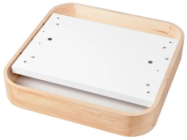 Plafonieră OAK SQUARE 4xE27/15W/230V 45x45 cm stejar