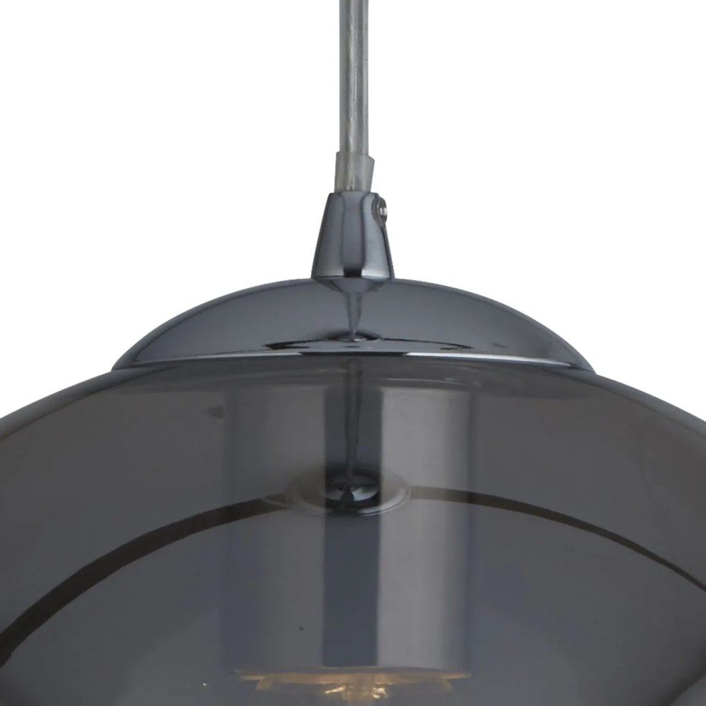 Lustra / Pendul design modern 35cm Balls crom / fumuriu 1635SM SRT