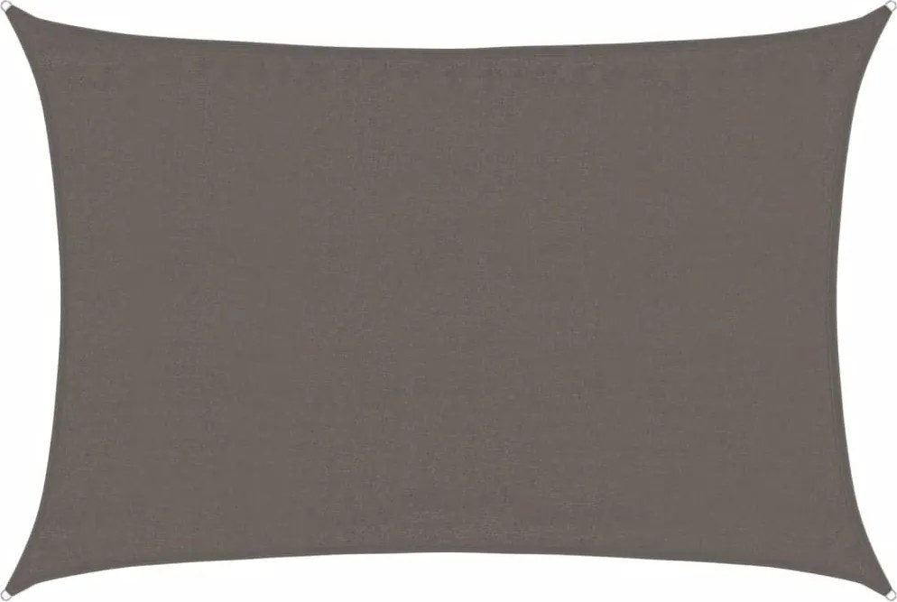 vidaXL Pânză parasolar, antracit, 3,5x5 m, HDPE, 160 g/m²