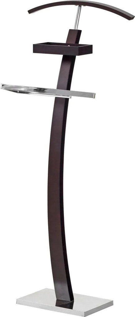 Stander haine WU13, wenge/crom, otel/lemn, 32x20x117 cm