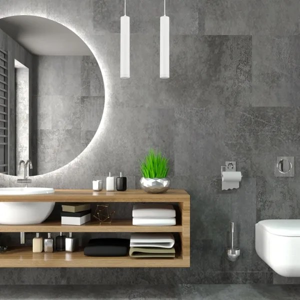 Lustră pe cablu PORTER 1xGU10/8W/230V albă