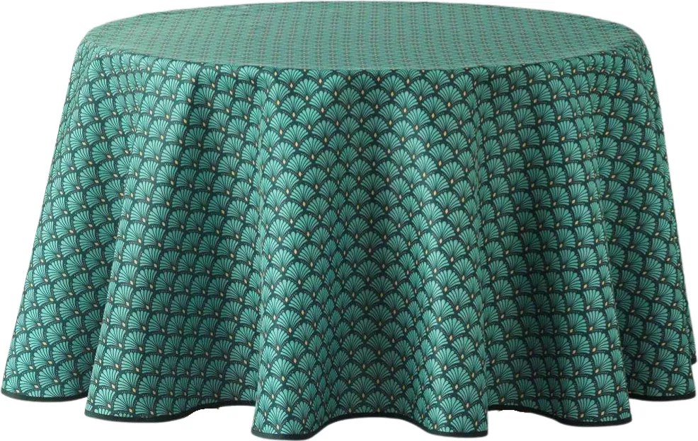 Față de masă rotundă ALIANOR din poliester, Ø 180 cm