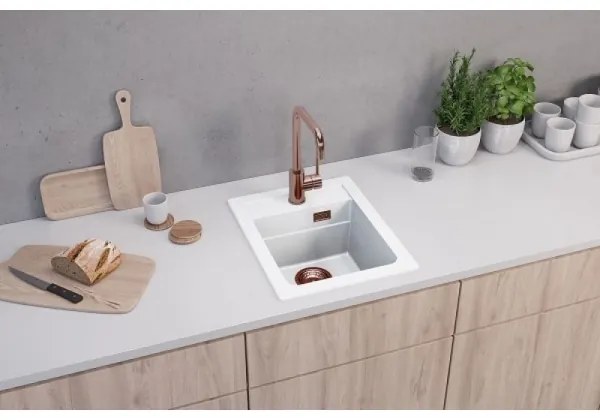 Chiuvetă de bucătărie ALVEUS 1139079 ATROX 50x40 cm alb