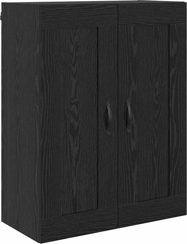 vidaXL Dulap montat pe perete Stejar Negru 69,5 x 34 x 90 cm