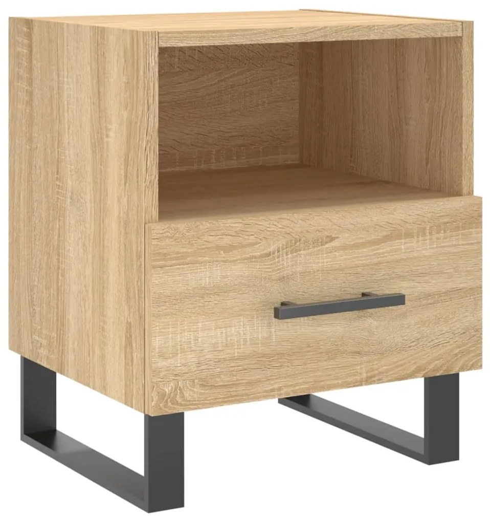 827490 vidaXL Noptieră, stejar sonoma, 40x35x47,5 cm, lemn compozit
