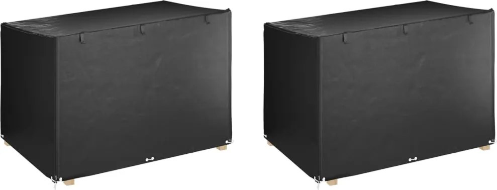 vidaXL Huse balansoar, 2 buc, 12 ocheți 215x150x130/150 cm polietilenă