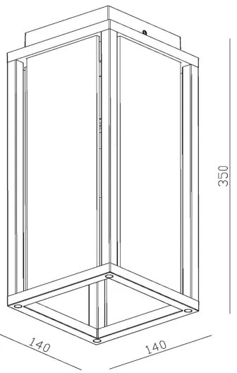 Aplică de exterior Lucide 27105/01/30 LAURENS 1xE27/15W/230V IP54 negru