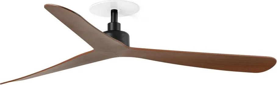 Ventilator tavan incastrabil cu telecomanda ROCKER M negru/nuc