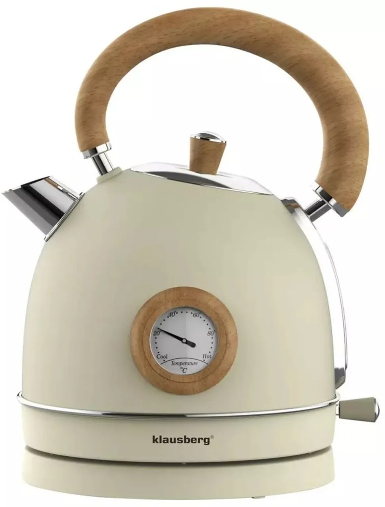 Fierbator de apa model rustic 1.8 l Klausberg KB7906 crem