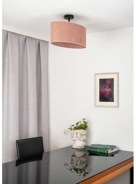 Lustră aplicată Duolla OVAL 1xE27/15W/230V roz