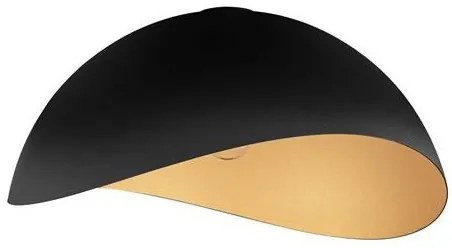 Lustra aplicata design decorativ OPSI negru/auriu D-50cm