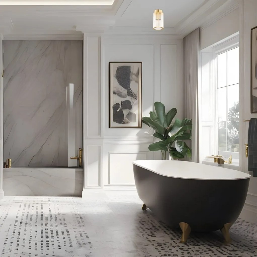Spot aplicat elegant realizat din alama Hampton
