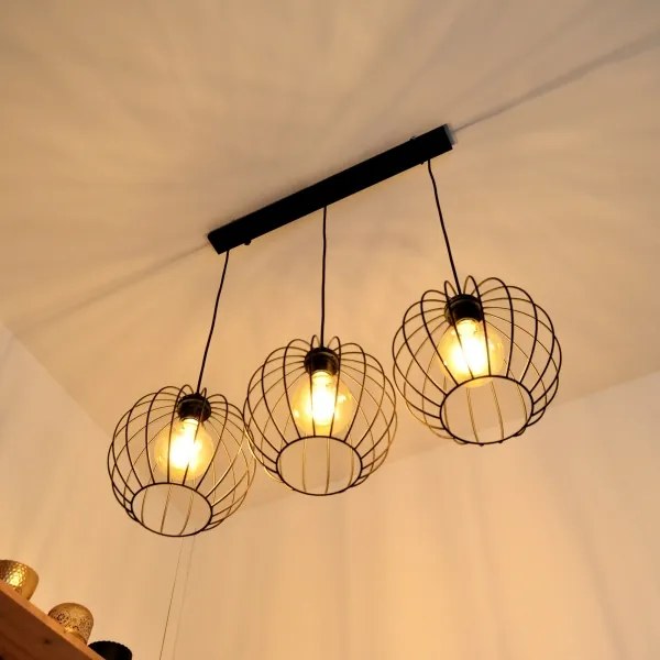 Lustră LED pe cablu MERCURE 3xE27/15W/230V