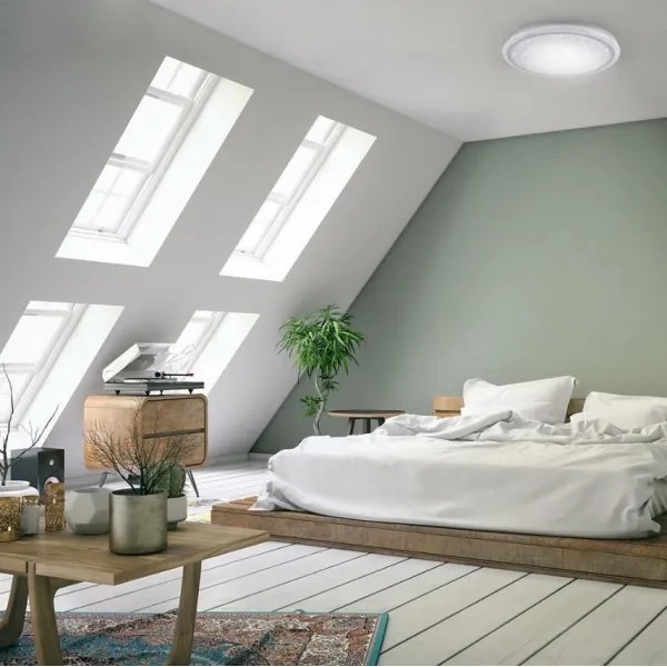 Plafonieră LED RGB dimabilă LUISA LED/42W/230V Leuchten Direkt 15230-16 + telecomandă