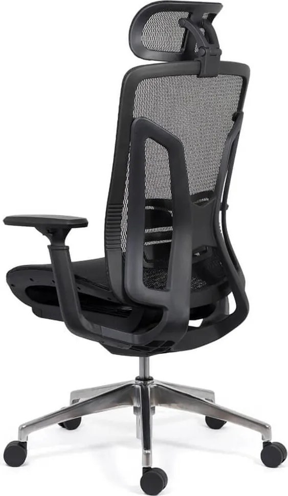 Scaun ergonomic SYYT 9506 negru, șezut culisabil și reclinare 135°