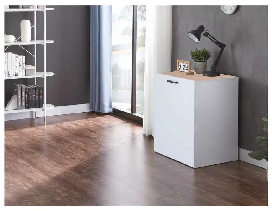 Birou extensibil Ternant, stejar / alb
