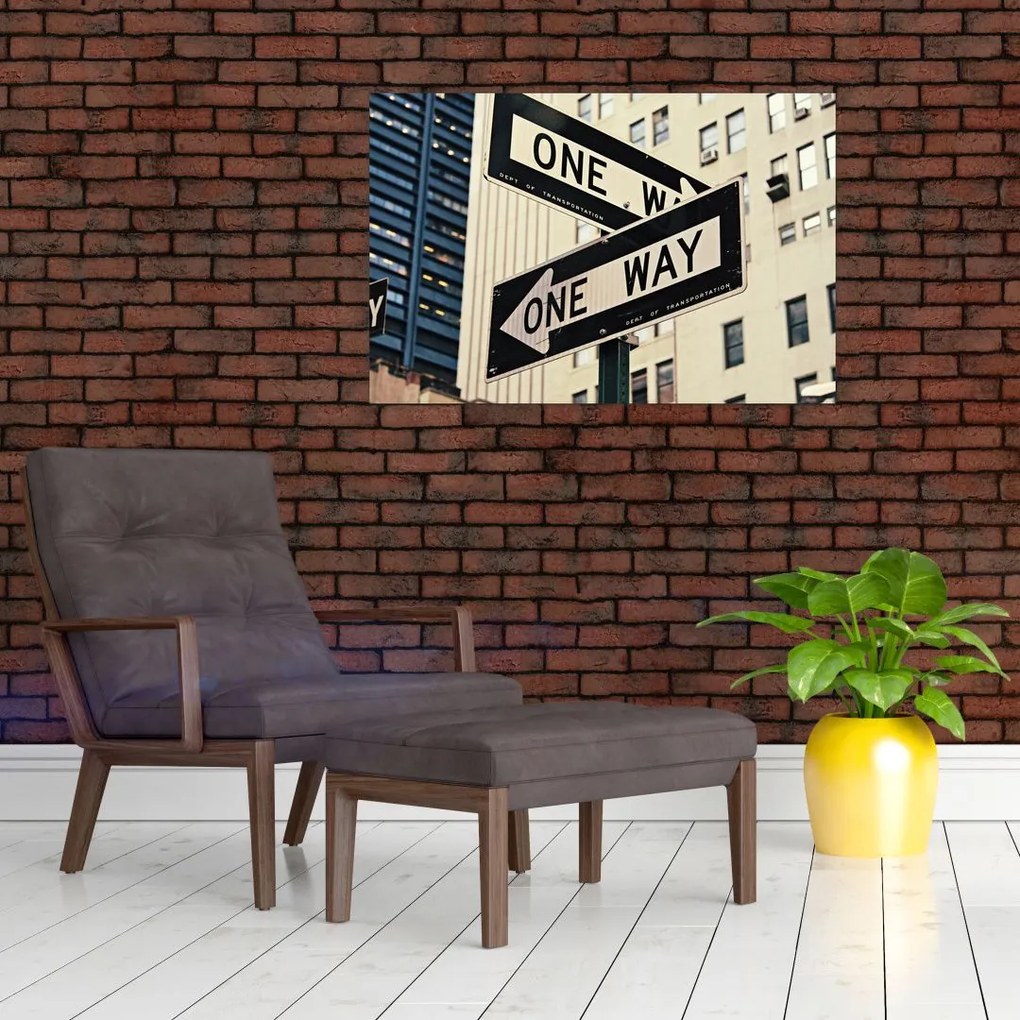 Tablou - New York ONE WAY (90x60 cm)