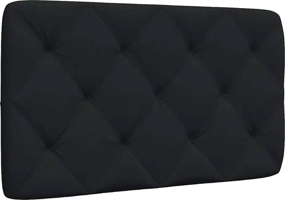 vidaXL Pernă pentru tăblie de pat, negru, 90 cm, material textil