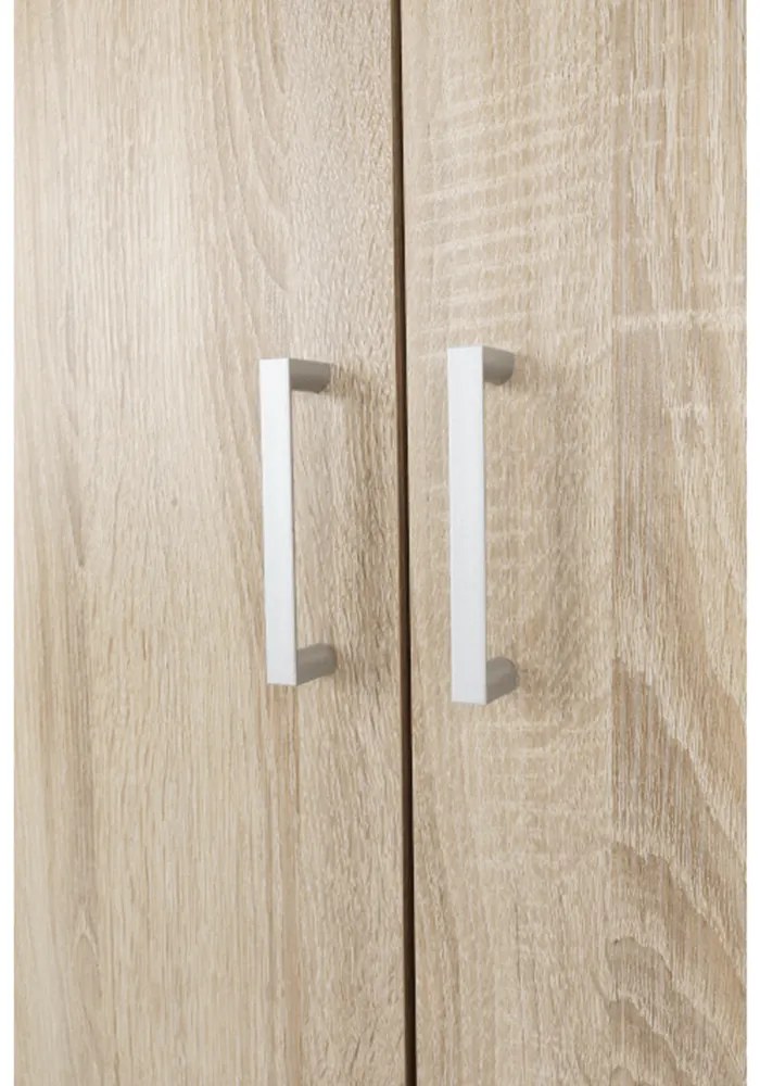 Dulap, 3 usi, alb extra lucios HG, GWEN 70427 Dulap, 3 usi, stejar sonoma, GWEN 70427