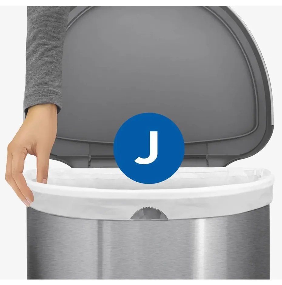 Coș de gunoi cu pedală din oțel inoxidabil 45 l – simplehuman