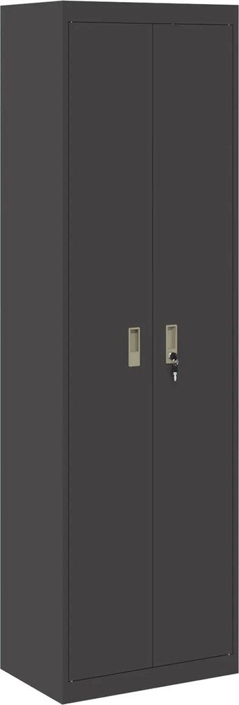 vidaXL Dulap de depozitare Negru 60 x 40 x 200 cm Oțel