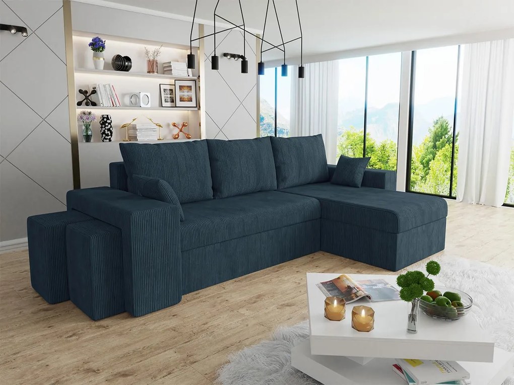 Colțar Terazuno S (Albastru închis) (cu sp. depozitare). Promo -16%. 1105254