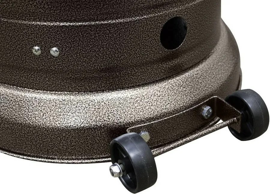 Încălzitor de terasă pe gaz cu regulator și husă de protecție, bronz