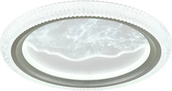 Globo 48494-28 - Plafonieră LED ODESSA, 28W, 230V, Ø 39,5 cm, argintie