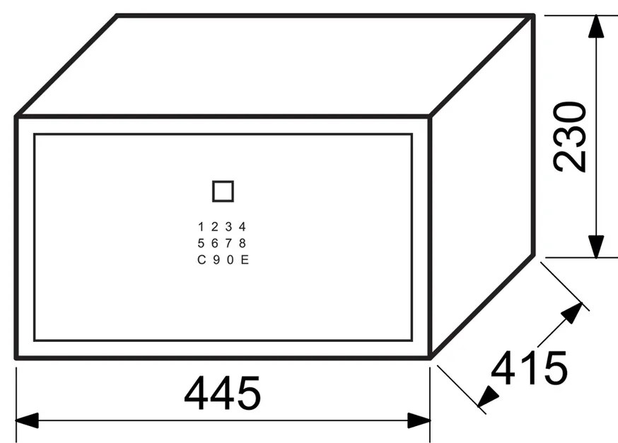 Seif cu blocare electronică Richter RS.23.LUX.FIN prin amprentă digitală