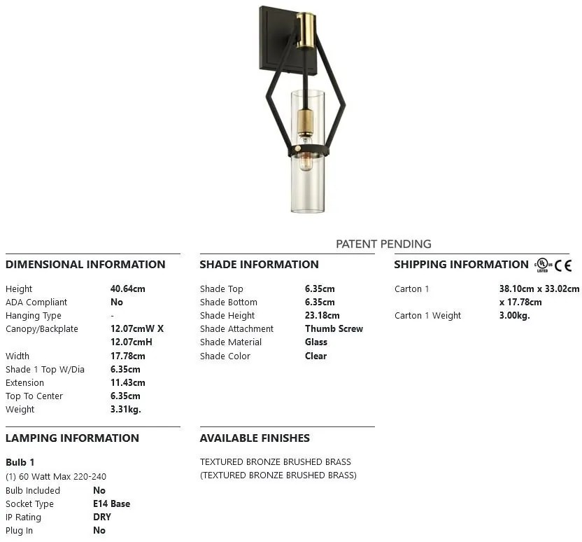 Aplica de perete design modern RAEF small
