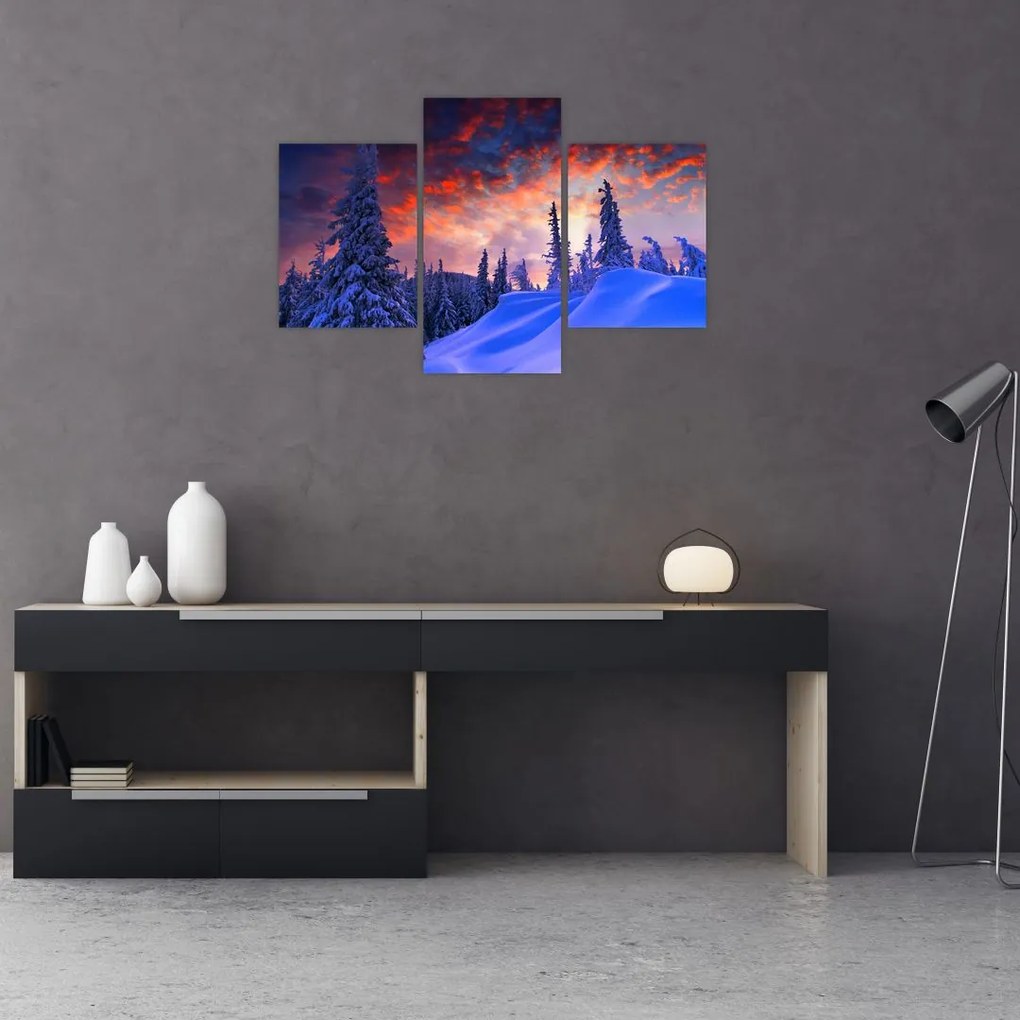 Tablou - Amurg dev iarnă (90x60 cm)