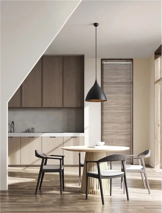 Lustra/Pendul metalic design decorativ SYNTOPIA negru
