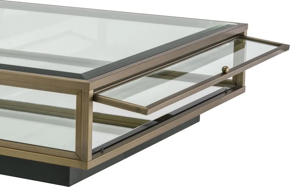 Masuta de cafea design LUX clasic Ryan, alama 114991 HZ