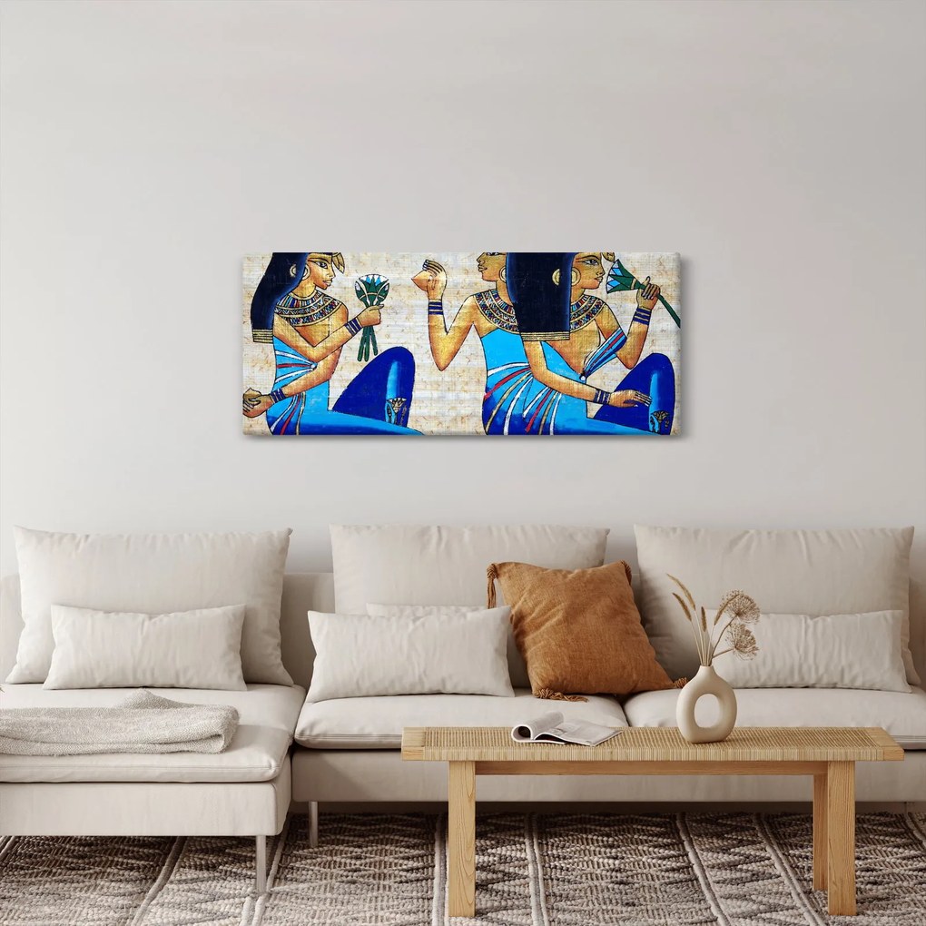 Tablou - Picturi egiptene (120x50 cm)