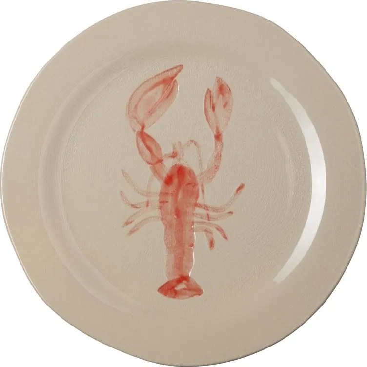 Farfurie din ceramică ø 22 cm, "Red Lobster"