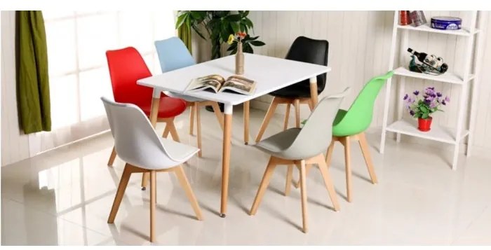 JAKS SCAUN CLASSIC CU PERNĂ ALBĂ , STILUL SCANDINAV