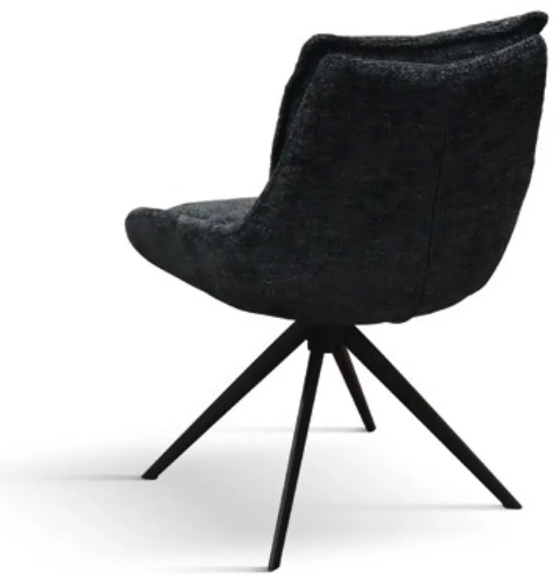 SET 2 Scaune Magnum, structura metalica, tesatura - NEGRU - STANDARD